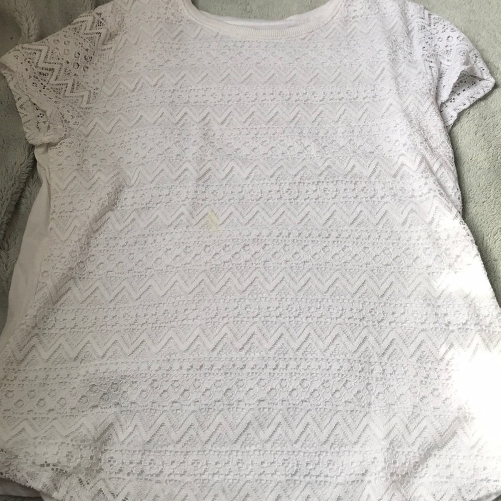 White lace top